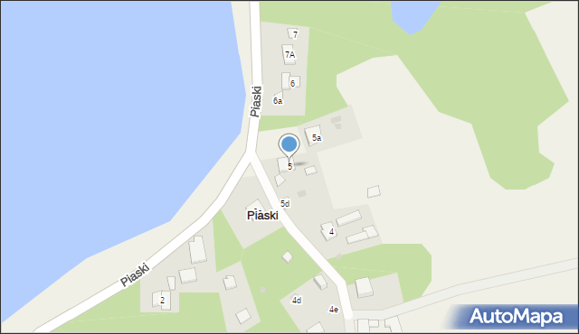 Piaski, Piaski, 5, mapa Piaski