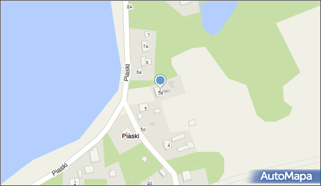 Piaski, Piaski, 5a, mapa Piaski