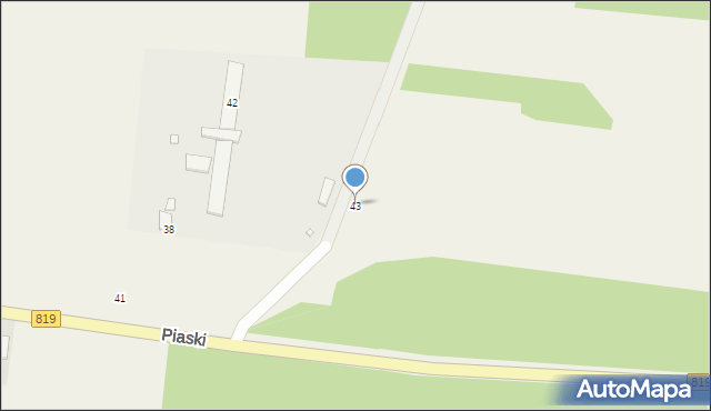 Piaski, Piaski, 43, mapa Piaski