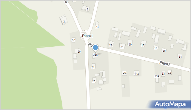 Piaski, Piaski, 24a, mapa Piaski