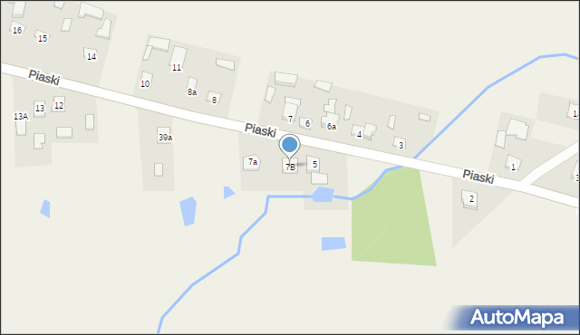 Piaski, Piaski, 7B, mapa Piaski