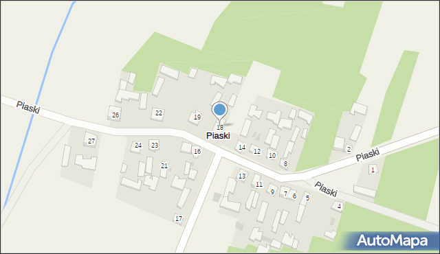 Piaski, Piaski, 18, mapa Piaski