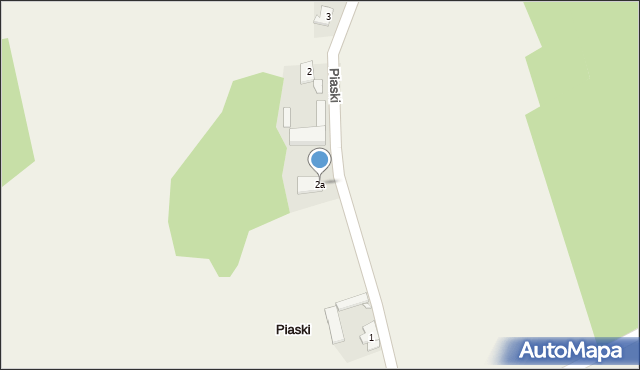 Piaski, Piaski, 2a, mapa Piaski
