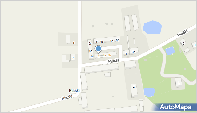 Piaski, Piaski, 4, mapa Piaski