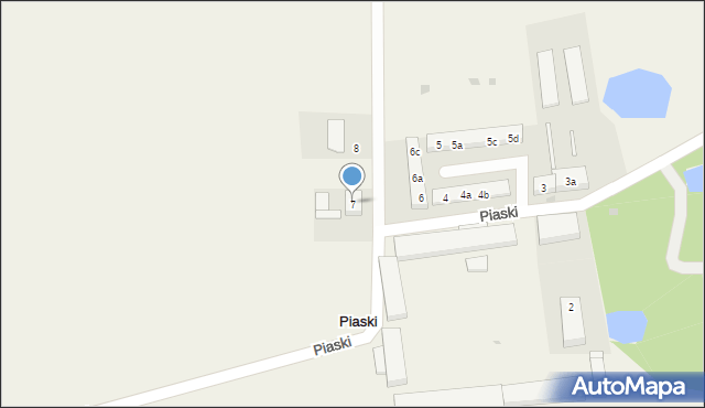 Piaski, Piaski, 7, mapa Piaski