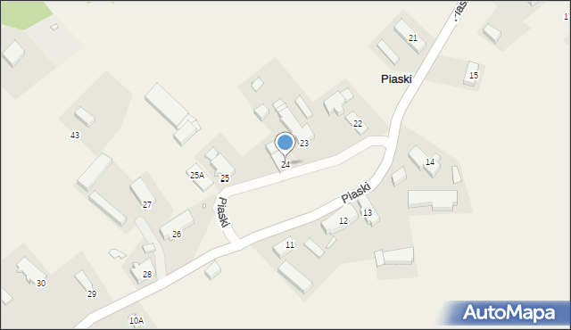 Piaski, Piaski, 24, mapa Piaski