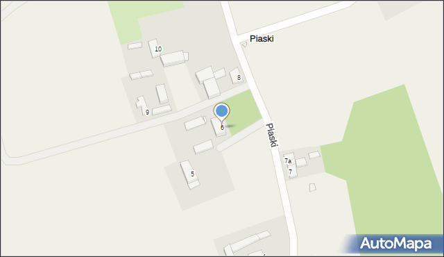 Piaski, Piaski, 6, mapa Piaski