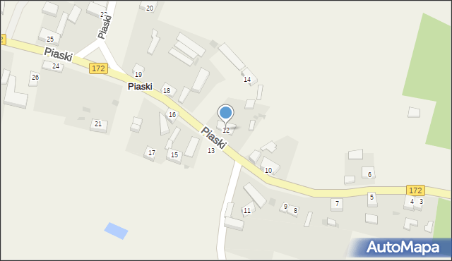 Piaski, Piaski, 12, mapa Piaski