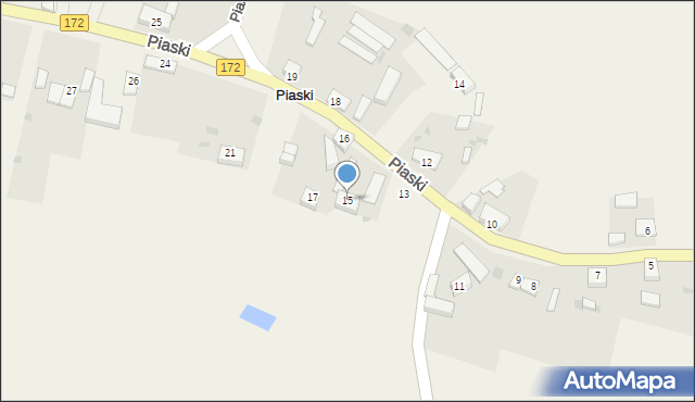 Piaski, Piaski, 15, mapa Piaski