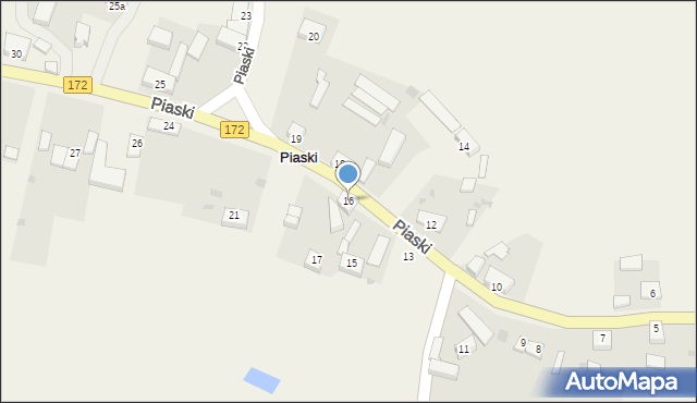 Piaski, Piaski, 16, mapa Piaski