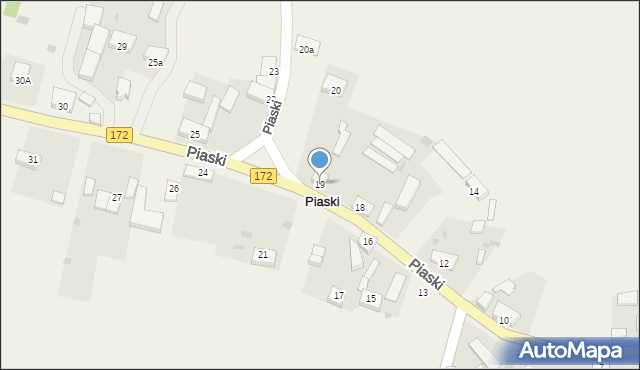 Piaski, Piaski, 19, mapa Piaski