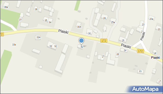 Piaski, Piaski, 31, mapa Piaski