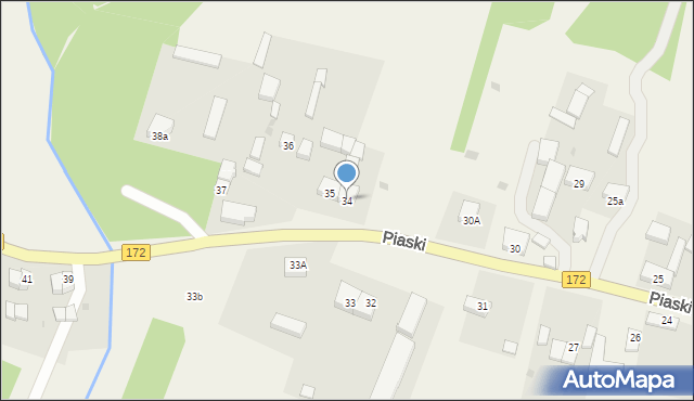 Piaski, Piaski, 34, mapa Piaski