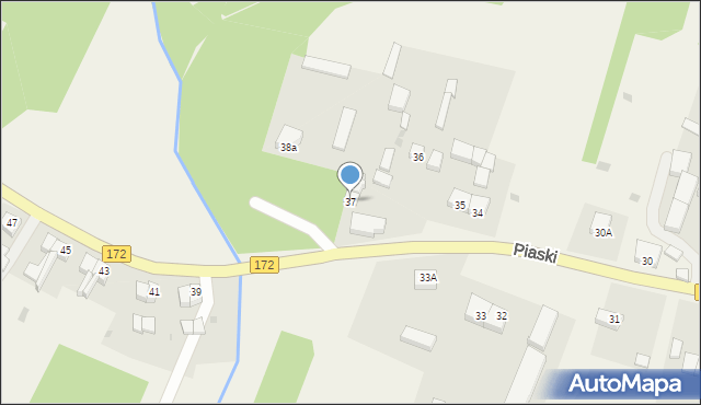 Piaski, Piaski, 37, mapa Piaski