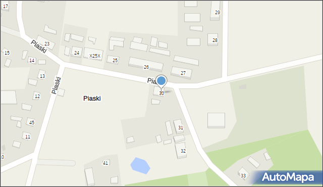 Piaski, Piaski, 30, mapa Piaski