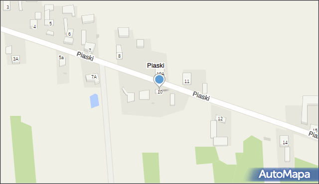 Piaski, Piaski, 10, mapa Piaski