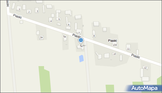 Piaski, Piaski, 7A, mapa Piaski