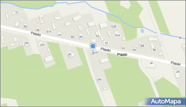 Piaski, Piaski, 16, mapa Piaski