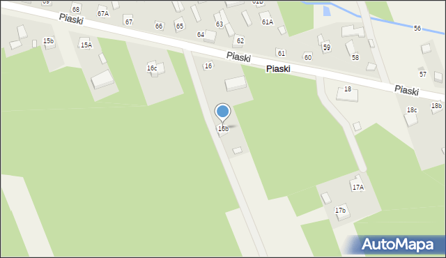 Piaski, Piaski, 16b, mapa Piaski