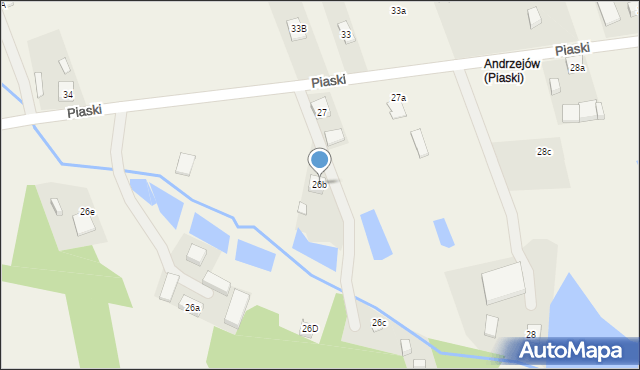 Piaski, Piaski, 26b, mapa Piaski