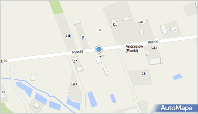 Piaski, Piaski, 27a, mapa Piaski