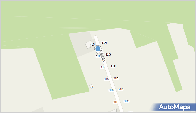 Piaski, Piaski, 31K, mapa Piaski