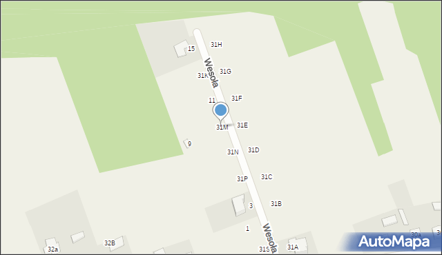 Piaski, Piaski, 31M, mapa Piaski