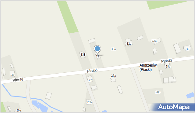 Piaski, Piaski, 33, mapa Piaski