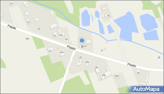 Piaski, Piaski, 38, mapa Piaski