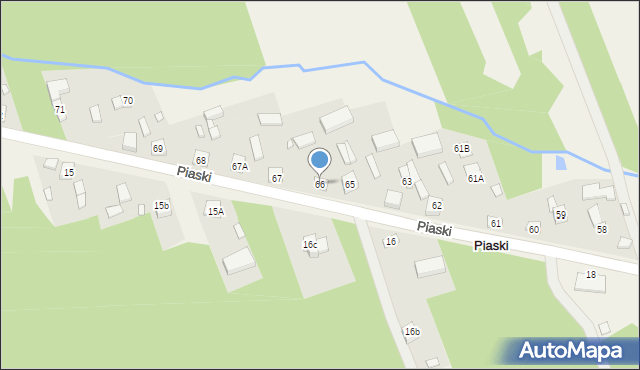 Piaski, Piaski, 66, mapa Piaski