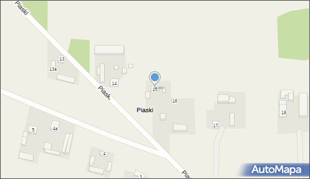 Piaski, Piaski, 15, mapa Piaski