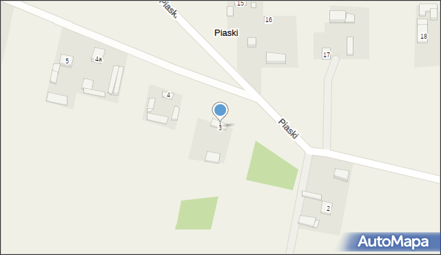 Piaski, Piaski, 3, mapa Piaski