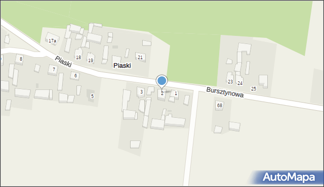 Piaski, Piaski, 2, mapa Piaski