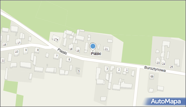 Piaski, Piaski, 20, mapa Piaski