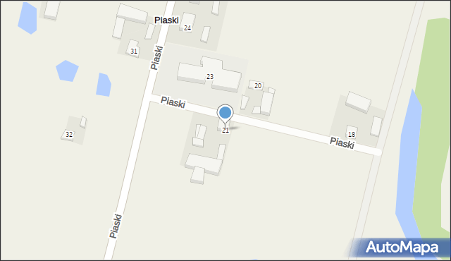 Piaski, Piaski, 21, mapa Piaski