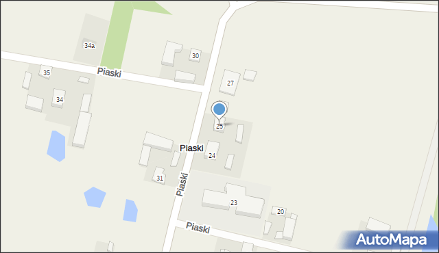 Piaski, Piaski, 25, mapa Piaski