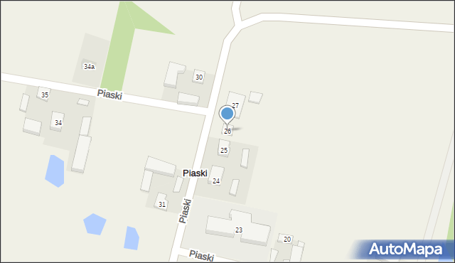 Piaski, Piaski, 26, mapa Piaski