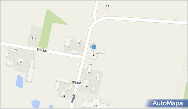 Piaski, Piaski, 27, mapa Piaski