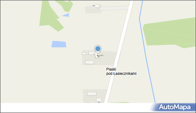 Piaski, Piaski, 78, mapa Piaski