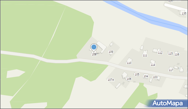 Piaski Brzóstowskie, Piaski Brzóstowskie, 108, mapa Piaski Brzóstowskie