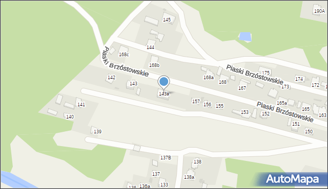 Piaski Brzóstowskie, Piaski Brzóstowskie, 143a, mapa Piaski Brzóstowskie