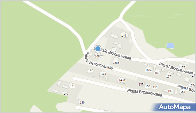 Piaski Brzóstowskie, Piaski Brzóstowskie, 168c, mapa Piaski Brzóstowskie