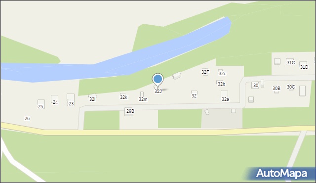 Piaski Duchowne, Piaski Duchowne, 32J, mapa Piaski Duchowne