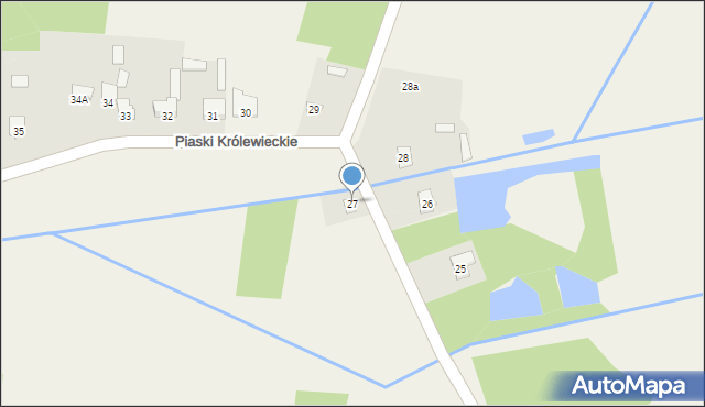 Piaski Królewieckie, Piaski Królewieckie, 27, mapa Piaski Królewieckie