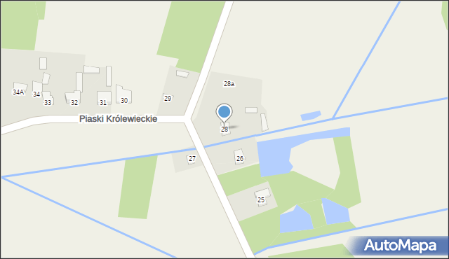 Piaski Królewieckie, Piaski Królewieckie, 28, mapa Piaski Królewieckie