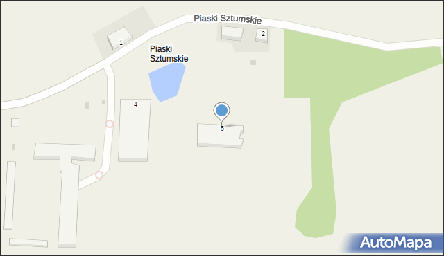 Piaski Sztumskie, Piaski Sztumskie, 5, mapa Piaski Sztumskie