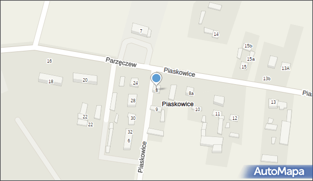 Piaskowice, Piaskowice, 8, mapa Piaskowice