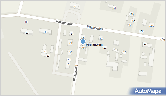 Piaskowice, Piaskowice, 9, mapa Piaskowice