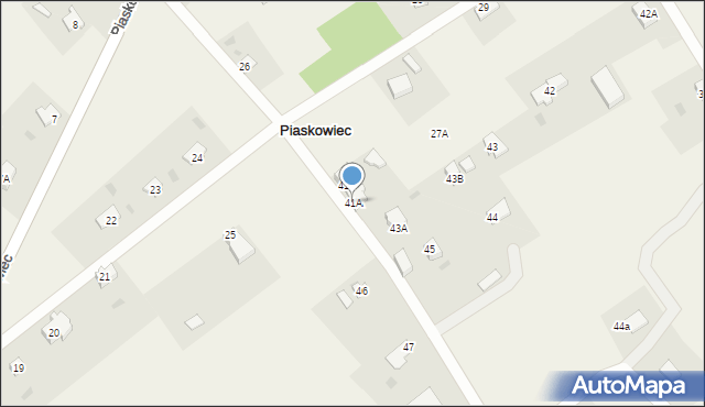 Piaskowiec, Piaskowiec, 41A, mapa Piaskowiec