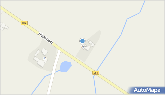 Piaskowo, Piaskowo, 38, mapa Piaskowo